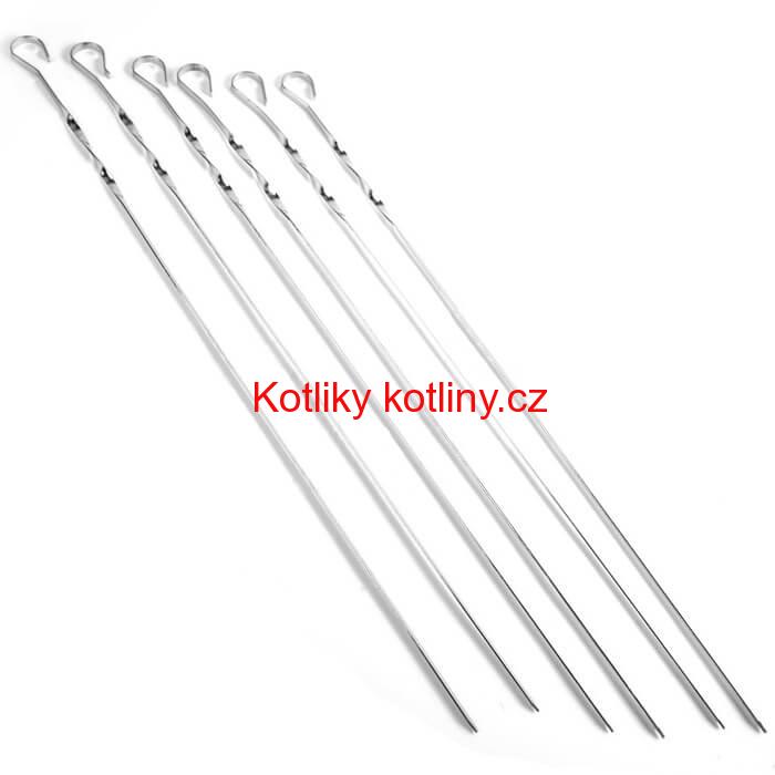 Jehly na špízy 6 ks, 56 cm