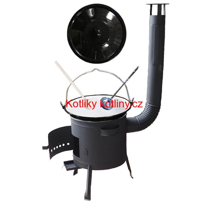 Kotlíkový gulášový set 42 PLUS 600 + smaltovaný kotlík 25 L