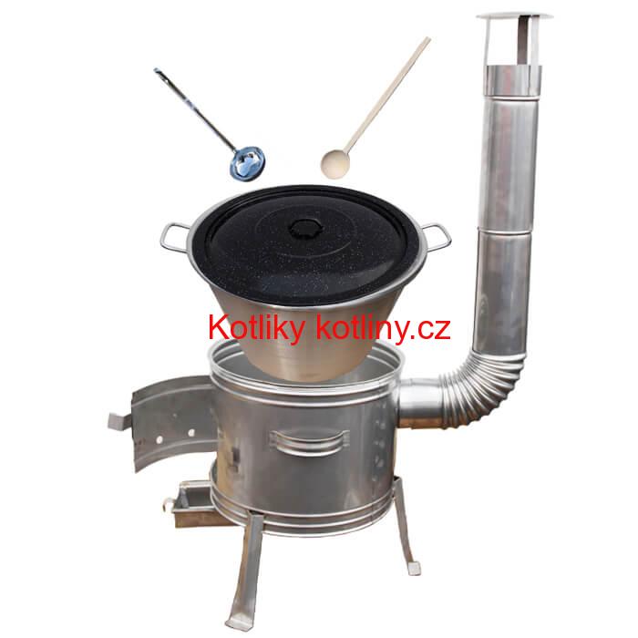 Nerezový kotel 40 L + nerezová kotlina 45 cm TOPLUX