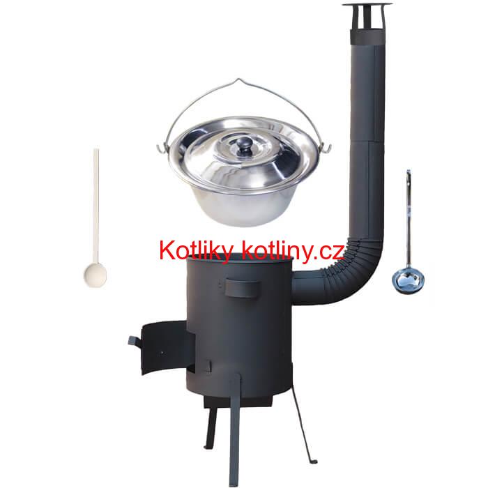 Nerezový kotlík 22 L (0,8 mm) + žáruvzdorná kotlina 42 PLUS 600 4 MM