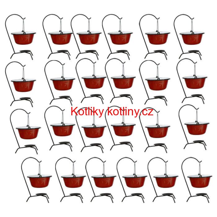Servírovacia súprava SMALT RED 24 ks