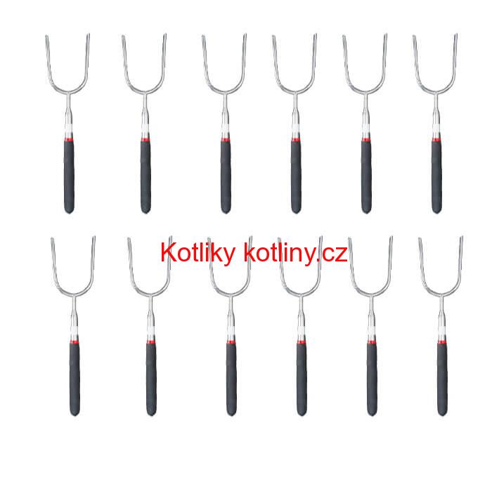 Vidličky na opékání 24,5 cm - 84,5 cm - teleskopické 12 ks