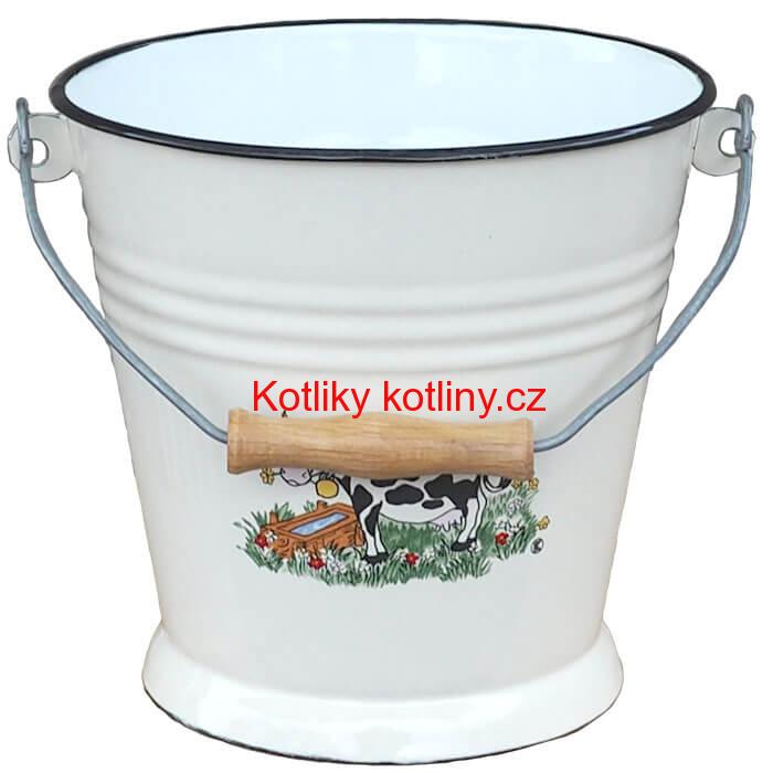 Smaltované vědro 5 L DECOR