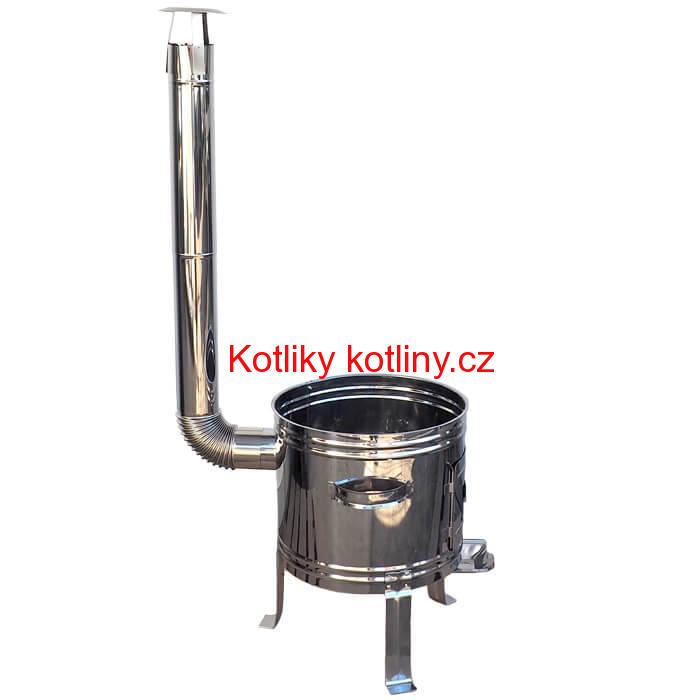 Nerezová kotlina s povrchovou antikorovou úpravou 36 cm INOX