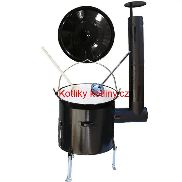 Smaltovaný kotlík 20 L + smaltovaná kotlina 42 Easy party