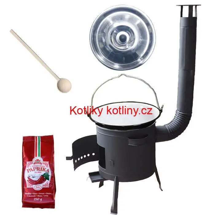 Smaltovaný kotlík 25 L (1,2 mm) + silnostěnná (1,5 mm) žáruvzdorná kotlina BALKY STRONG 42 PLUS 600