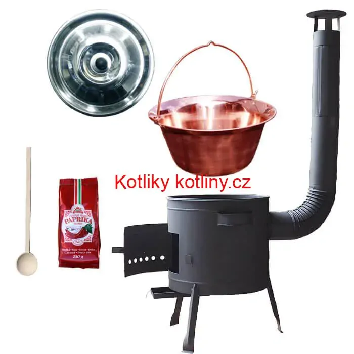 Měděný kotlík 20 L (1,2 mm) + silnostěnná (1,5 mm) žáruvzdorná kotlina BALKY STRONG 42 PLUS 600