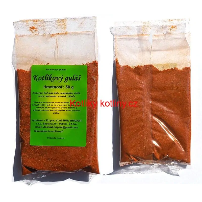 Smaltovaný kastrol s poklicí 3 L červený + pikantní směs koření 50 g Kotlíkový guláš