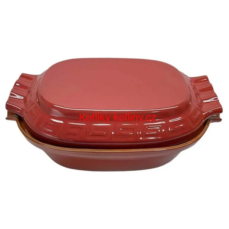 Římská mísa / pekáč z glazované terakotové hlíny 6 l