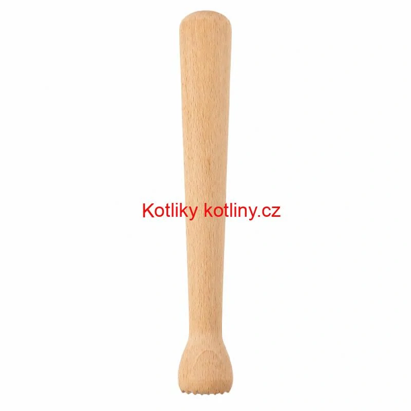 Dřevěný drtič na česnek a bylinky 22 cm