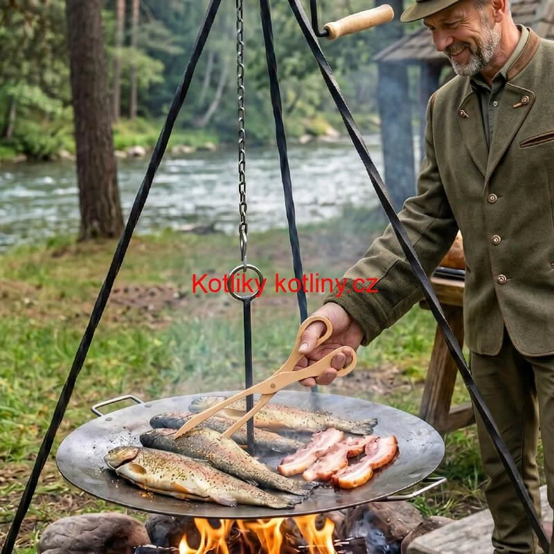 Dřevěné grilovací kleště 29 cm