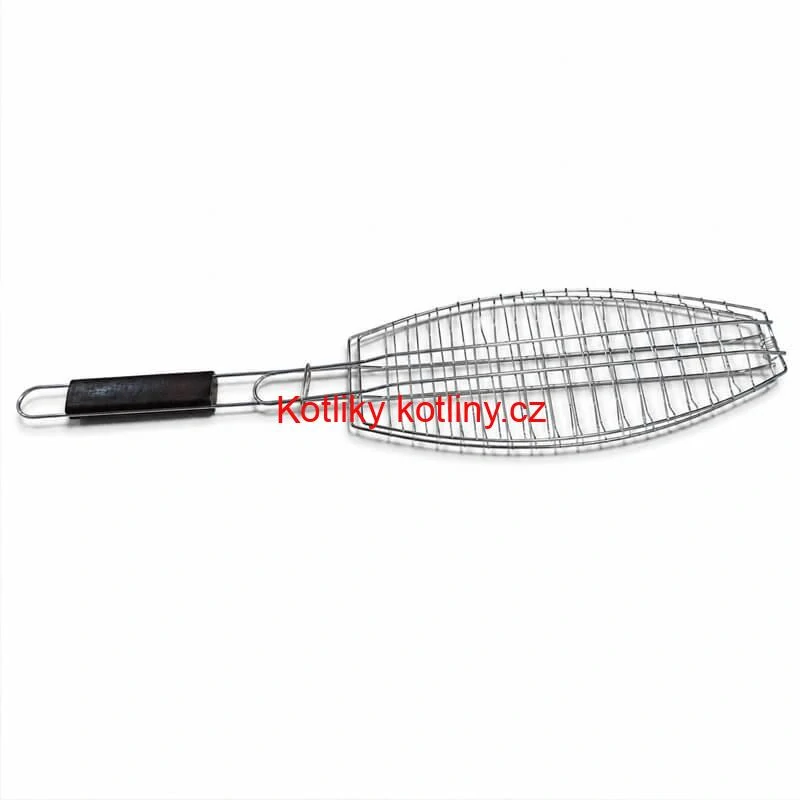 BBQ grilovací rošt na ryby – nerezové grilovací kleště 65 × 15 × 4 cm