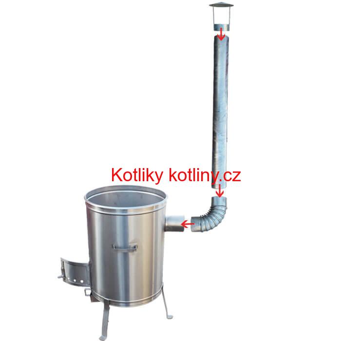 Nerezová kotlina 45 cm – Vysoká