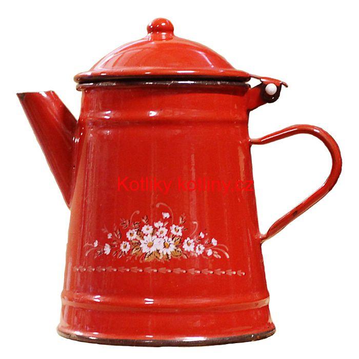 Smaltovaná konvice 1 L DEKO