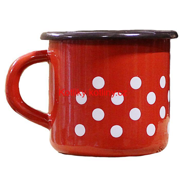 Smaltovaný hrnek 0,4 L (tečky)