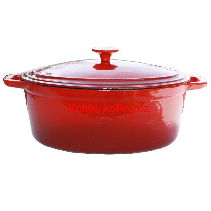 Litinový pekáč 6,2 L - červený