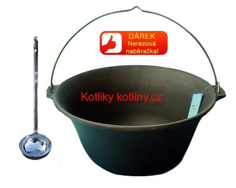 Kotlík litinový 16 L + antikórová naběračka