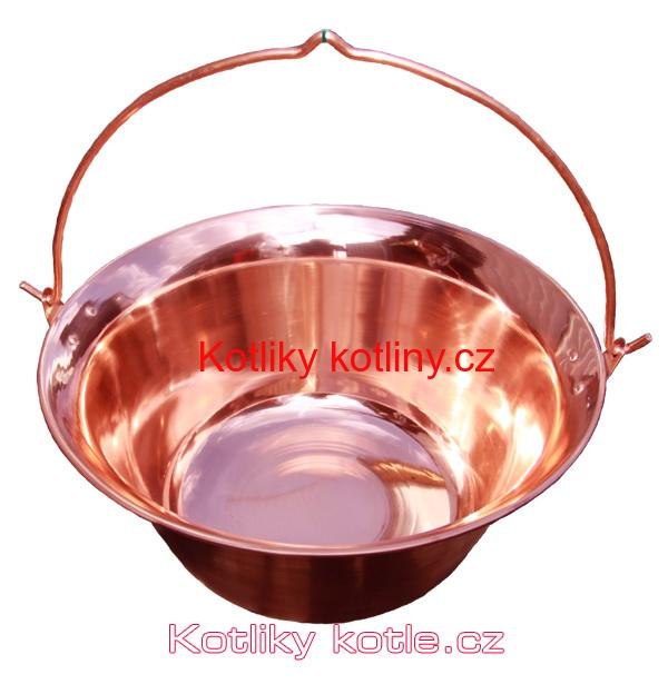 Kotlík měděný 20 L + antikórová naběračka